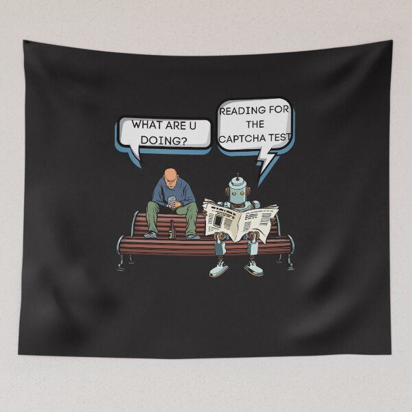 Item preview, Funny Sarcastic Robot - Captcha Test designed and sold by laiwole.