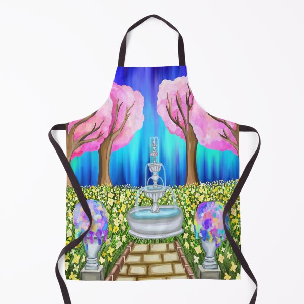 Item preview, Daffodil Cherry Blossom Fountain Garden of Spring designed and sold by Deborah Camp.