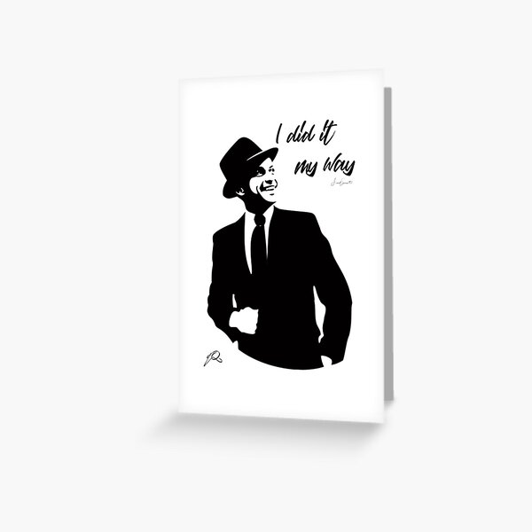 Frank Sinatra Greeting Card