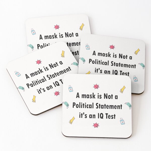 Item preview,  Wearing a is Not a Political Statement it's an IQ Test funny memes designed and sold by merchfun2.