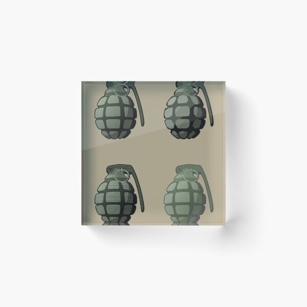 Item preview, Hand Grenade - 4 Sticker Pack Grenades designed and sold by Matt Ballinger.