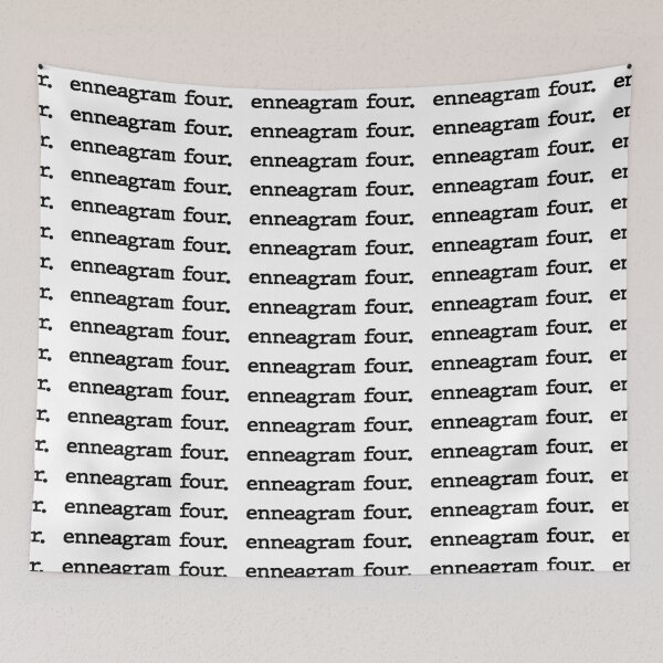 Item preview, Enneagram Four | Black Typewriter designed and sold by Sarahelena Barrios.