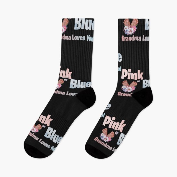 Item preview, Ethnic Pink or Blue Grandma Loves You Baby Gender Reveal designed and sold by evadeedesigns.