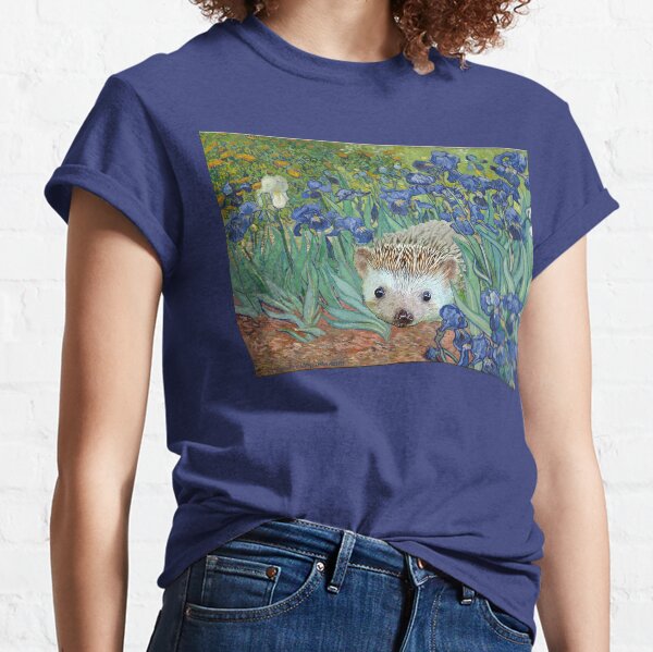 Vincent van Hog's "Irises and Also a Hedgehog" Classic T-Shirt