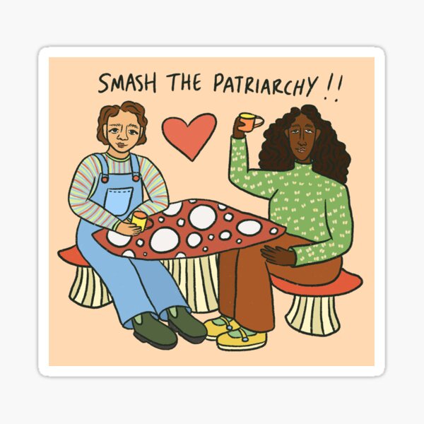 Item preview, Smash the Patriarchy Sticker designed and sold by c-arlyb.