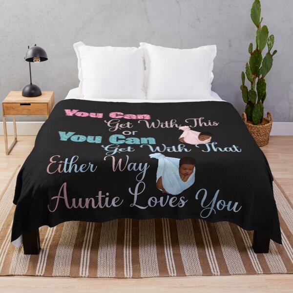 Item preview, Ethnic Pink or Blue Auntie Loves You Baby Gender Reveal designed and sold by evadeedesigns.