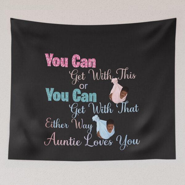 Item preview, Ethnic Pink or Blue Auntie Loves You Baby Gender Reveal designed and sold by evadeedesigns.