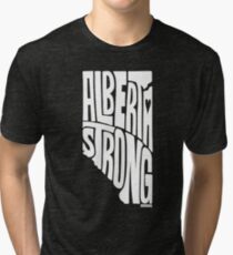 Alberta Strong (White) Tri-blend T-Shirt