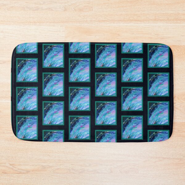 Item preview, Blue Abstract Waves, Contemporary Expressionism, Radiate by Courtney Hatcher designed and sold by cghatcherart.