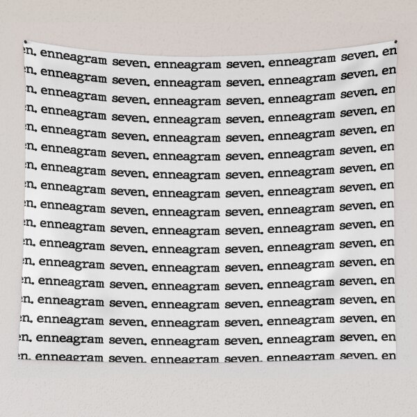 Item preview, Enneagram Seven | Black Typewriter designed and sold by Sarahelena Barrios.