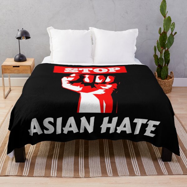 Item preview, stop asian hate red and white designed and sold by mikrocosmox.