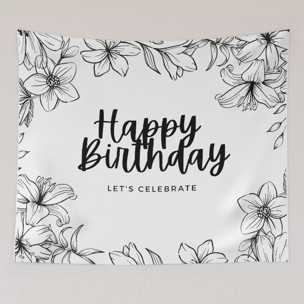Item preview, Happy Birthday Flowers designed and sold by MariesDesigns11.