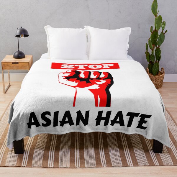 Item preview, stop asian hate red and black designed and sold by mikrocosmox.