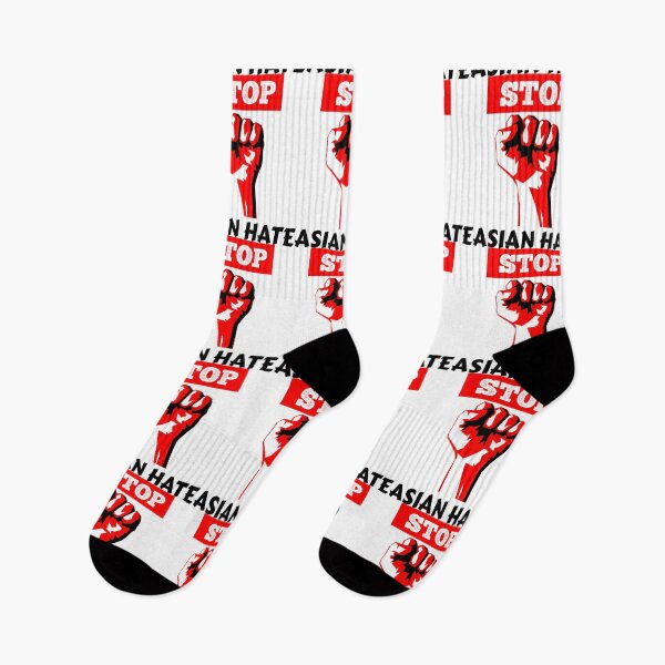 Item preview, stop asian hate red and black designed and sold by mikrocosmox.