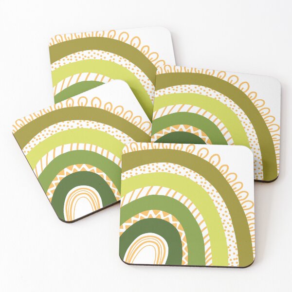 Item preview, Abstract green Rainbow with Patterns designed and sold by The Art of Teena Sauvola.
