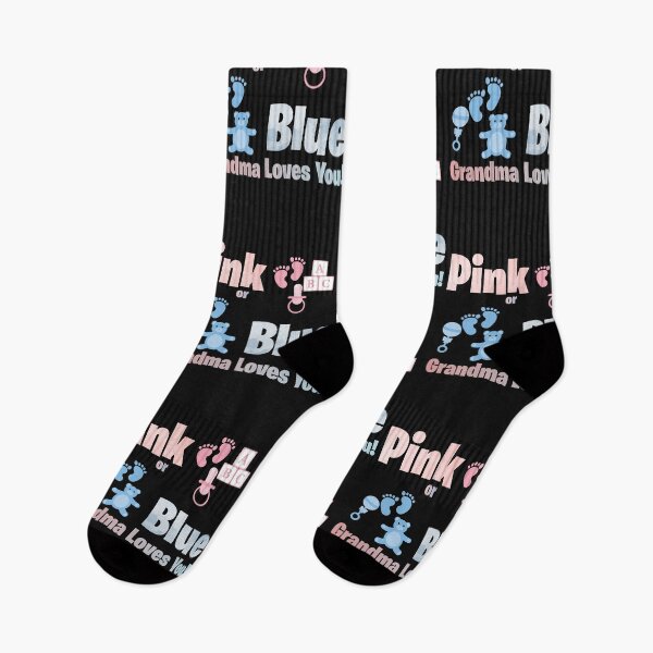 Item preview, Ethnic Pink or Blue Grandma Loves You Baby Gender Reveal designed and sold by evadeedesigns.