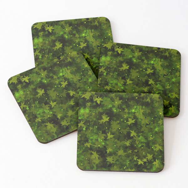 Item preview, Fallen Leaves - Toxic Green Magical Forest designed and sold by zazuzanta.