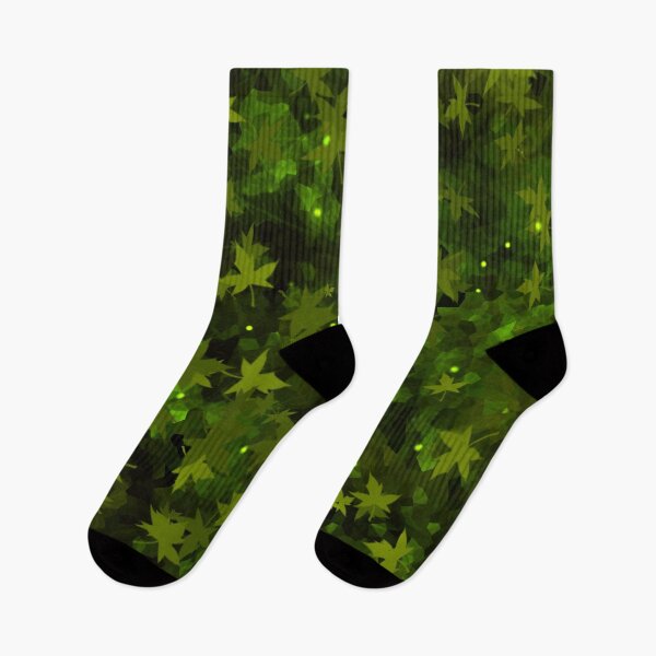 Item preview, Fallen Leaves - Toxic Green Magical Forest designed and sold by zazuzanta.