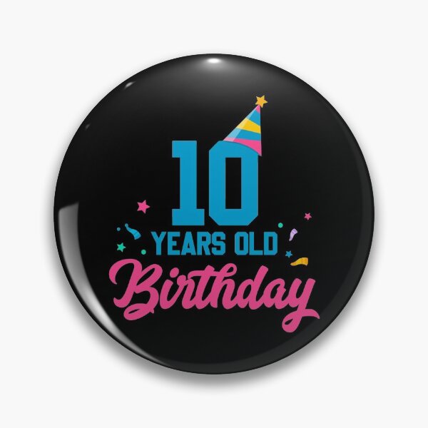 Item preview, 10 Years Old Birthday | Cute 10th Birthday Anniversary Party designed and sold by wackodesign.