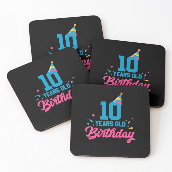 Item preview, 10 Years Old Birthday | Cute 10th Birthday Anniversary Party designed and sold by wackodesign.