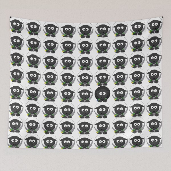Artikelvorschau, White Sheep Odd One Out entworfen und verkauft von MintGubbins.