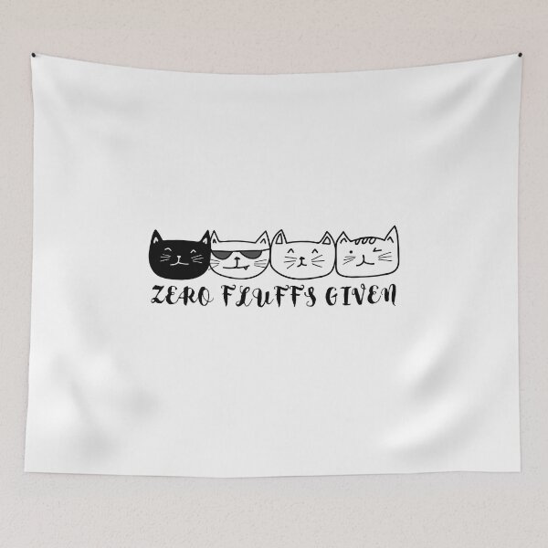 Item preview, Zero Fluffs Given Funny Cat designed and sold by teemenia.