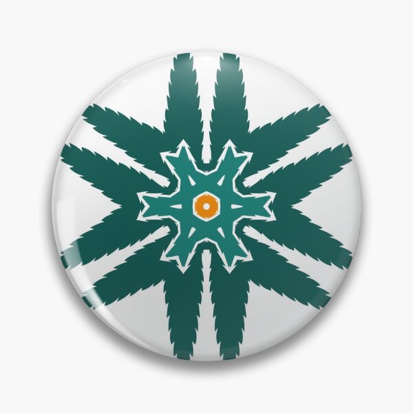 Item preview, Cannabis Leaf Flower (Green Orange) designed and sold by John Uttley.
