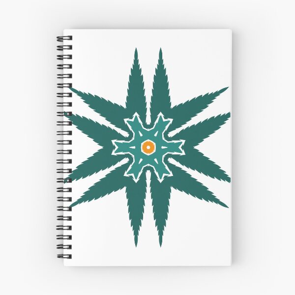 Item preview, Cannabis Leaf Flower (Green Orange) designed and sold by John Uttley.