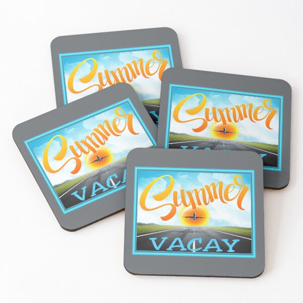 Item preview, Summer VACAY! (Daytime on Grey) designed and sold by PawsitiveMum.
