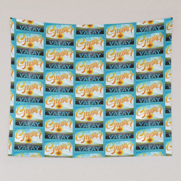 Item preview, Summer VACAY! (Daytime on Grey) designed and sold by PawsitiveMum.