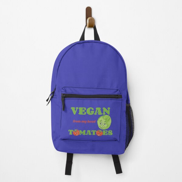 Item preview, Vegan from my head tomatoes, cute punny veggie characters designed and sold by Crystal Raymond.