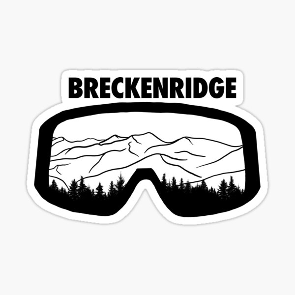 "Breckenridge Ski Snow Board Mountain Resort reflection in Goggles