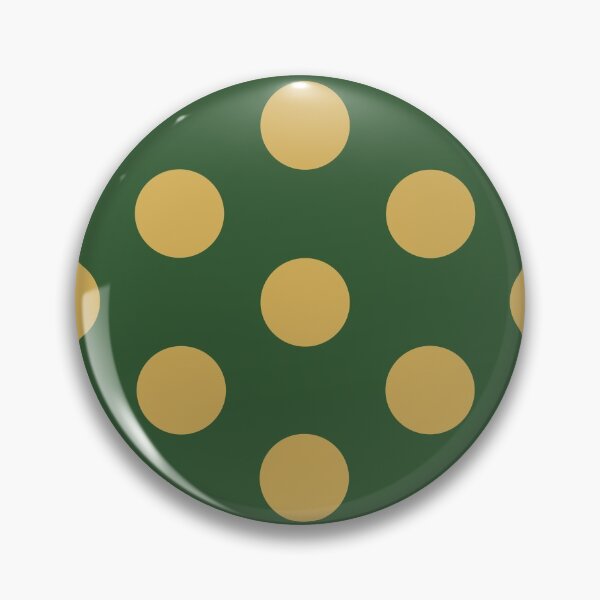Item preview, Large GOLD and PINE GREEN POLKA DOTS designed and sold by RachelMacht.