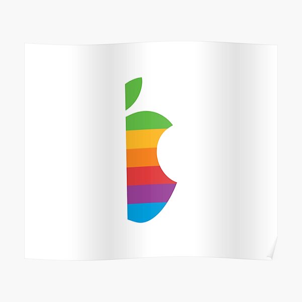 Poster Apple Logo Redbubble