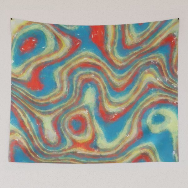 Item preview, brushed patterns distorted waves designed and sold by Filigranas Digitales.