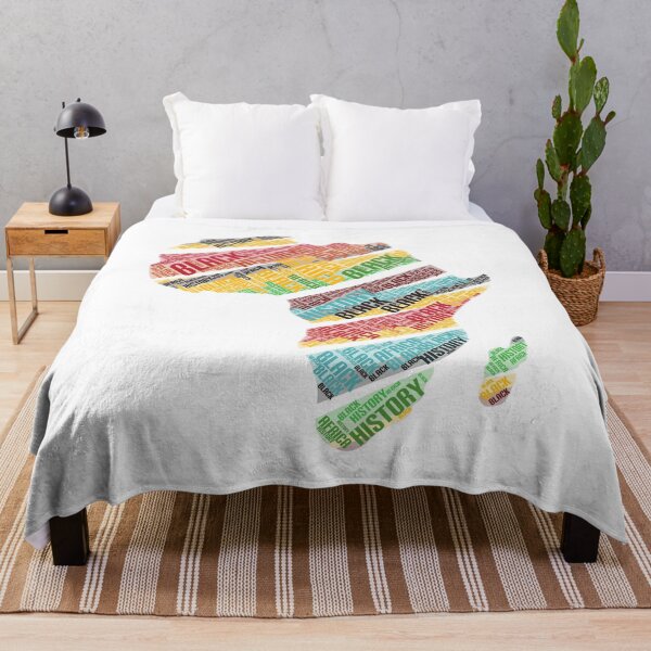 Item preview, Africa Map Black History Word Art Typography Tapestry designed and sold by WordArtDesign.