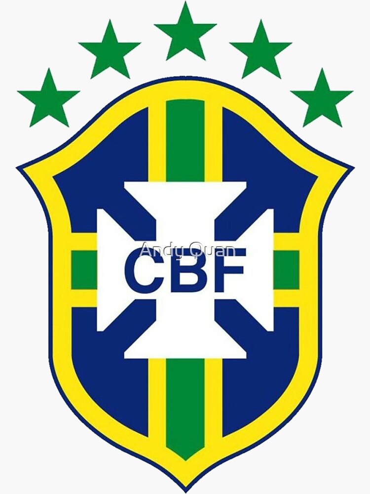 "Brazil Soccer Logo" Sticker by aquan07 | Redbubble