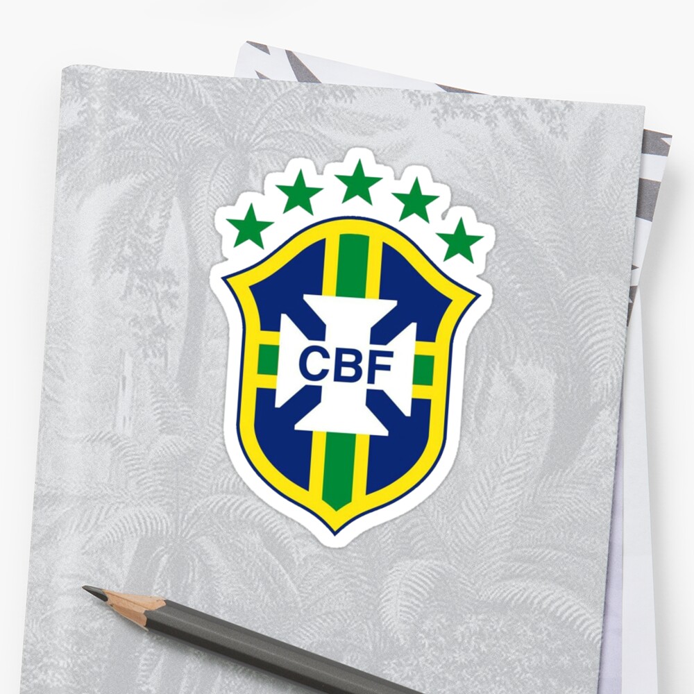 "Brazil Soccer Logo" Sticker by aquan07 | Redbubble