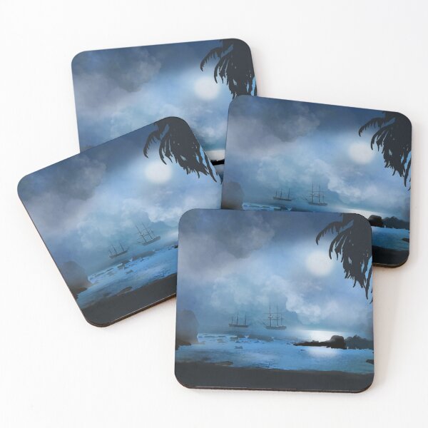 Item preview, Pirate ships off the coast of Port Royale designed and sold by Patricia Piotrak.