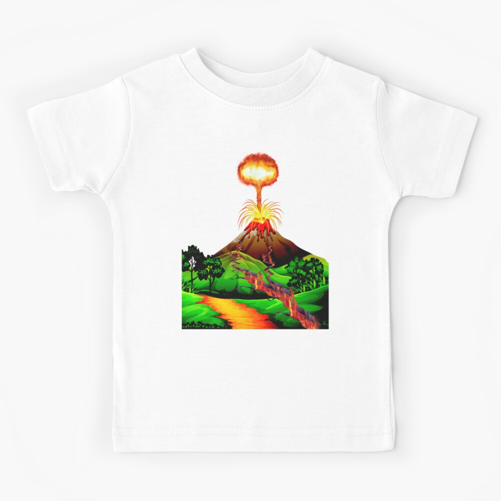“iceland volcano eruption” Kids T-Shirt by Artists-shop | Redbubble