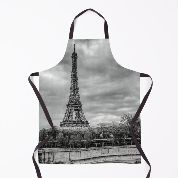 Item preview, France reborn statue on Bir-Hakeim bridge and Eiffel Tower, Paris, France in Black and White designed and sold by tdjacks.