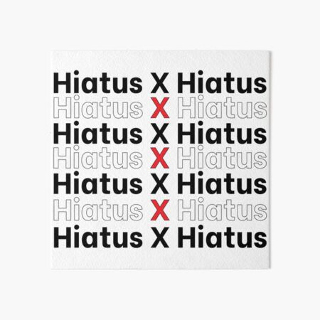 Hiatus X Hiatus Lowkey Anime Art Board Print