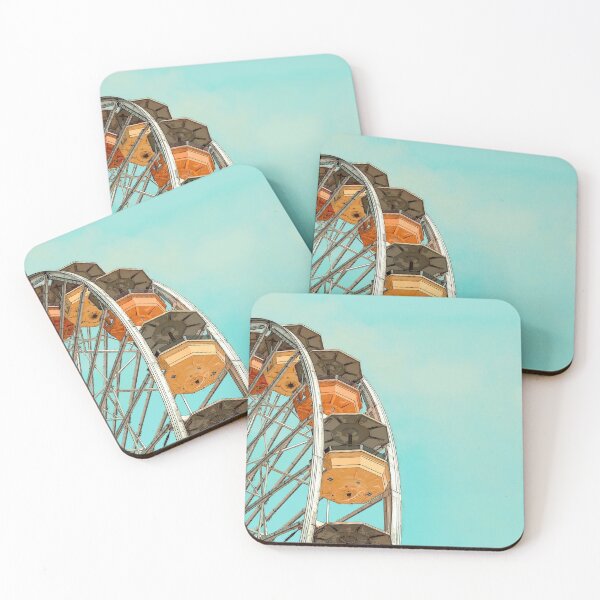 Item preview, Aesthetic summer giant wheel illustration designed and sold by Prerana Jain.