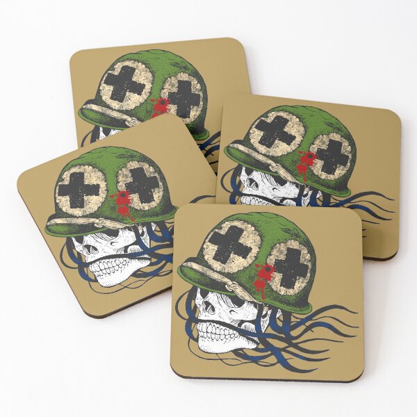 Item preview, Vintage Skull WW2 Cool Military Solider designed and sold by Matt Ballinger.