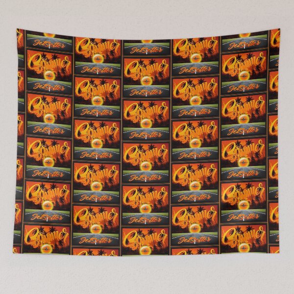 Item preview, Summer Jetsetter! (Nighttime on Orange) designed and sold by PawsitiveMum.