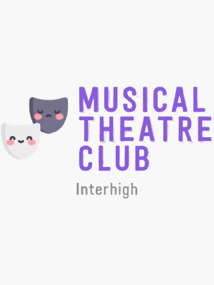 "Musical Theatre Club" Sticker for Sale by Redbubble