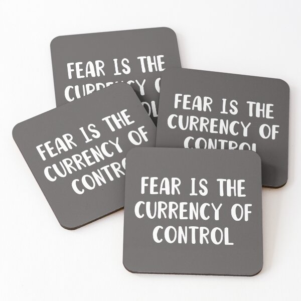 Item preview, Fear is the currency of control political designed and sold by MotivatedMode.