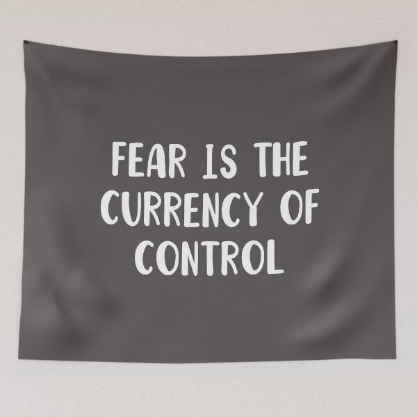 Item preview, Fear is the currency of control political designed and sold by MotivatedMode.