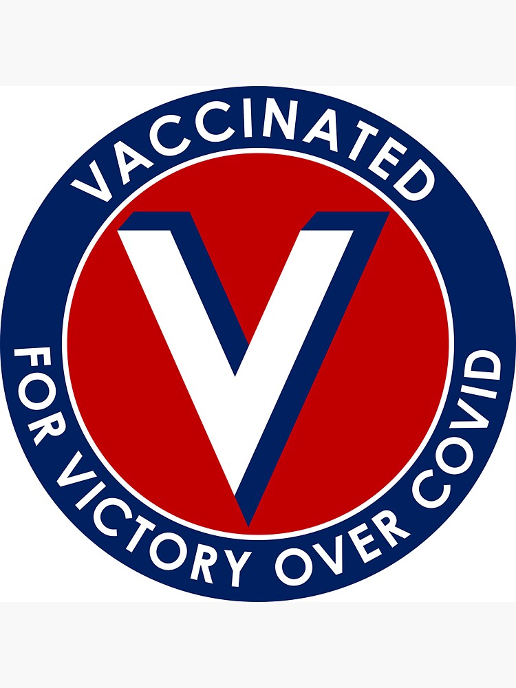 Thumbnail 3 of 3, Magnet, Vaccinated for Victory Over Covid designed and sold by misterfrisky.