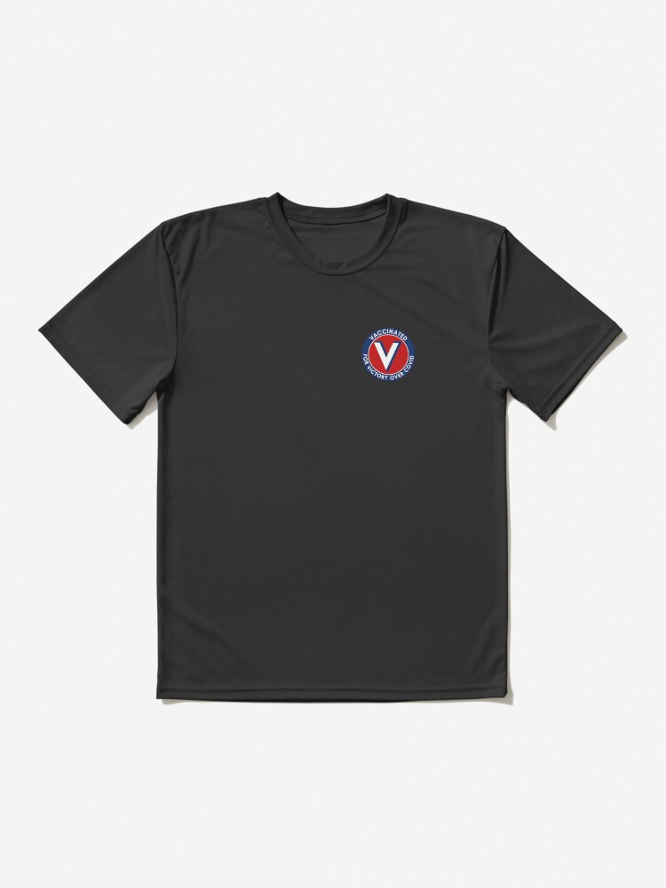 Thumbnail 2 of 7, Active T-Shirt, Vaccinated for Victory Over Covid designed and sold by misterfrisky.